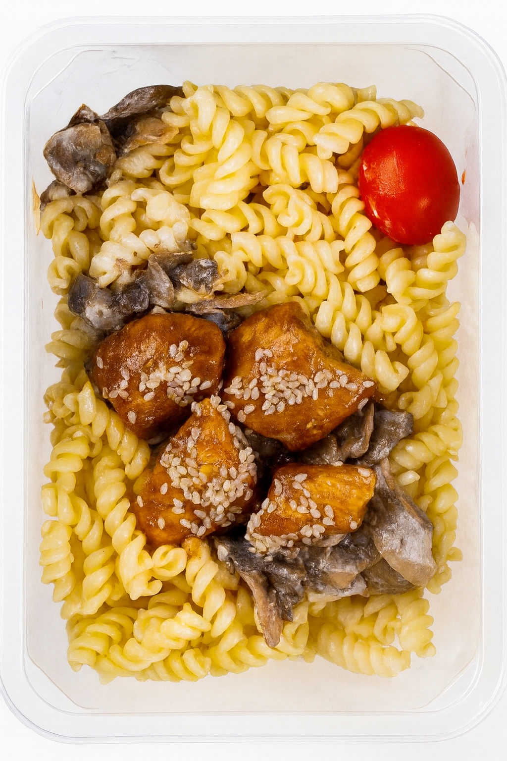 Упак Паста с курицей и грибами (1порц)