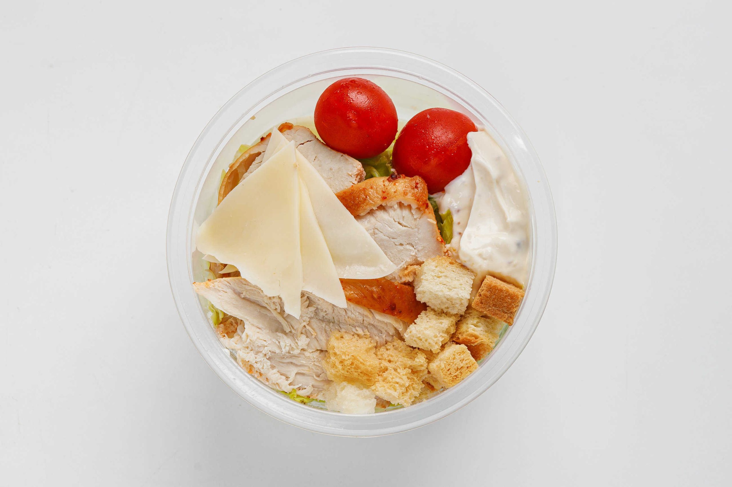 Упак Салат Цезарь с курицей 150 г (1порц)