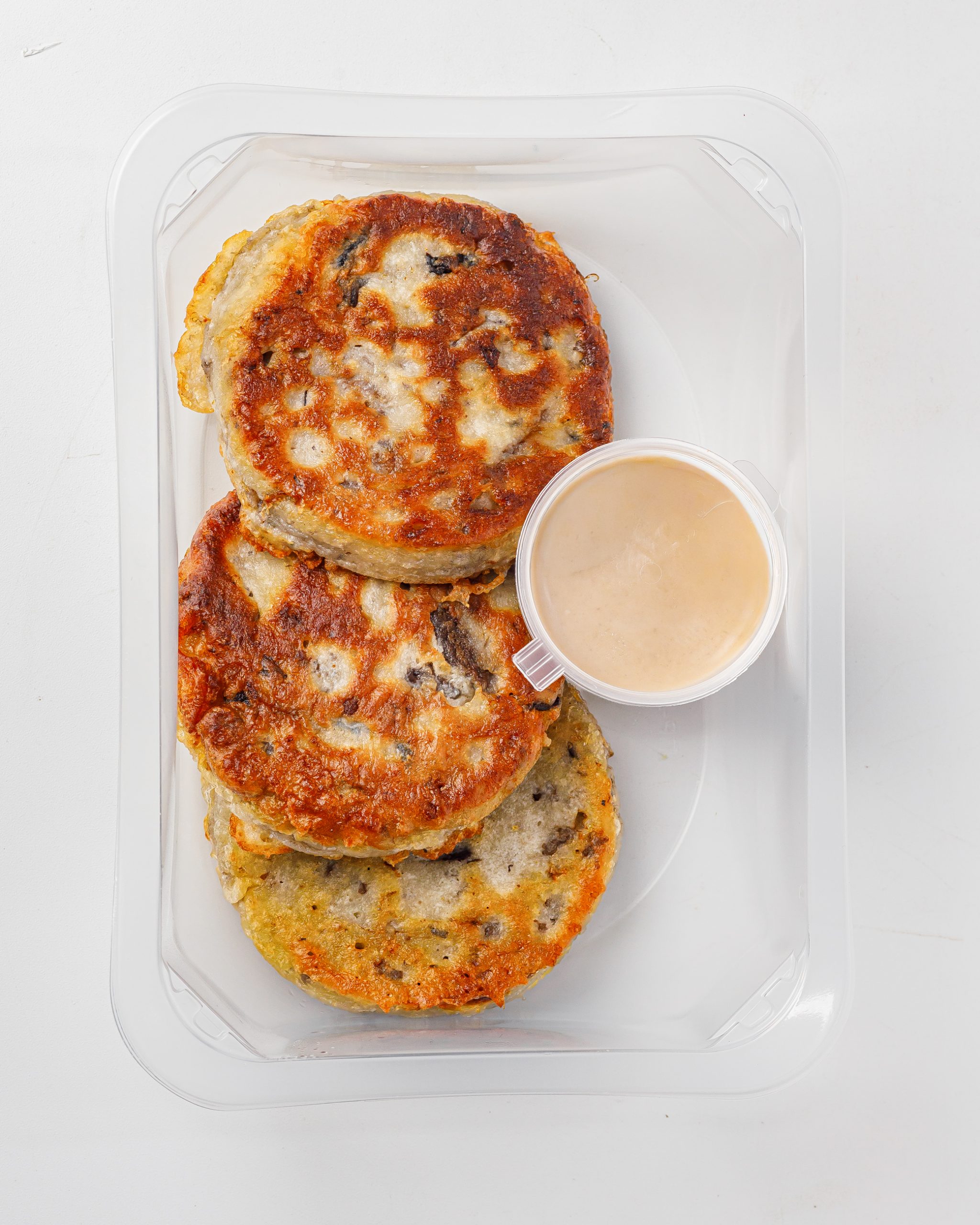 Упак Оладьи с курицей и грибами (1порц)